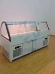 Stainless Steel Deli Display Freezer 220V Direct Cooling