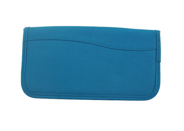 Durable Family Passport Holder Organizer , Waterproof Accessories Travel Bag Blue Color