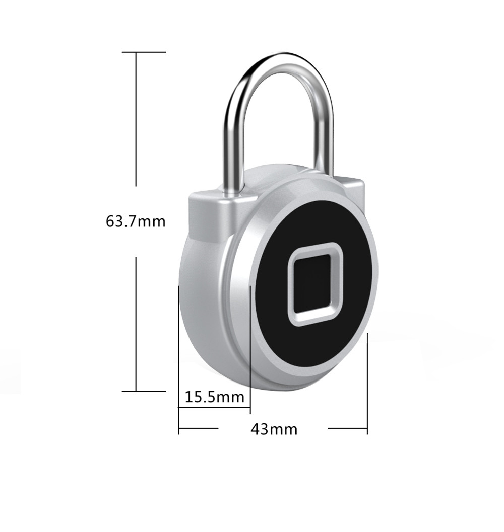 P10 LI Battery Suitcase Home Safe Smart Electric Padlock