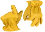 Cow Upper Yellow Leather Driving Gloves Industry Hand Protection Gloves