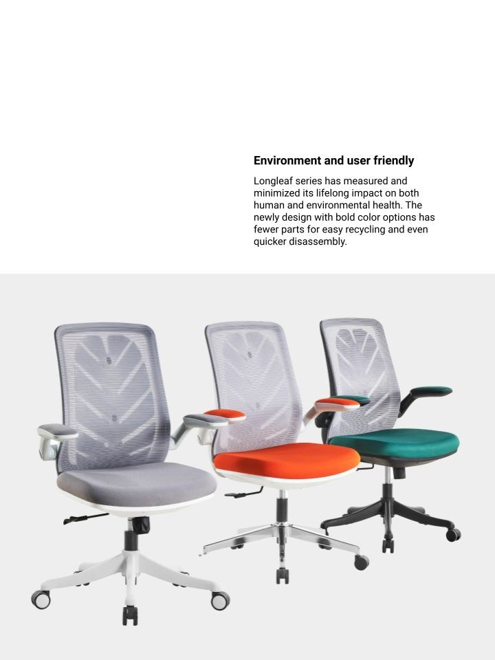 Aluminum Tall Adjustable Office Chair Mid Back Mesh Ergonomic Computer Chair