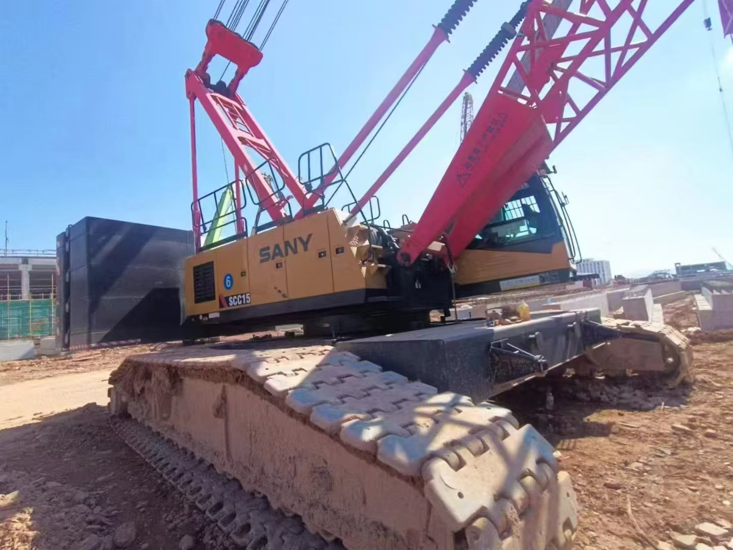SCC1500A-6 Used 2021 SA NY Crawler Crane 150 Tons Maximum Lifting Capacity for Construction Projects