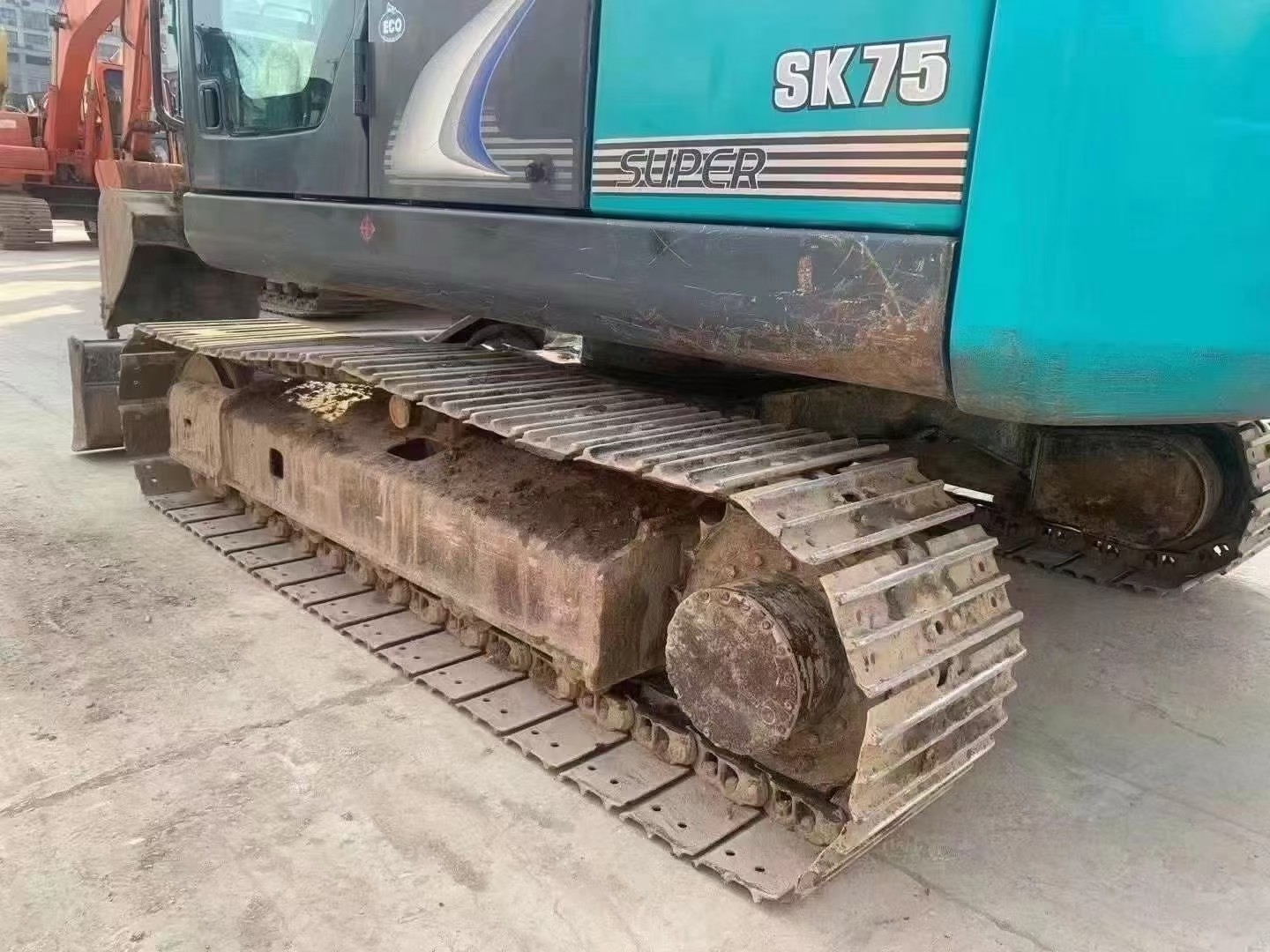 Construction Used Kobelco Excavators Sk75 Digger 7Ton Used Small Excavator