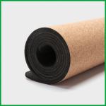 Yoga Mat, Cork material, Non-Slip Yoga mat, Natural Wood color, Thermal transfer