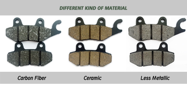 Less Metallic Oem Brake Pads , Black Motorcycle Racing Brake Pads CRM 250 Non Asbestos