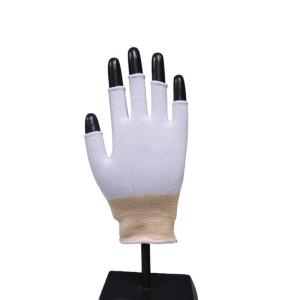 Quality Sterile Ambidextrous Cleanroom Half Finger Nylon Glove Liners Lint Free wholesale