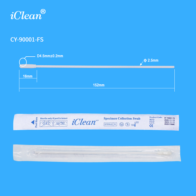 Laboratory Nylon Flocked Swab Medical Diagnostic Specimen Swab