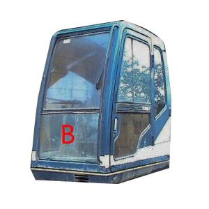 Quality FCC Excavator Front Glass Replacement 820mm Wide 490mm Height wholesale