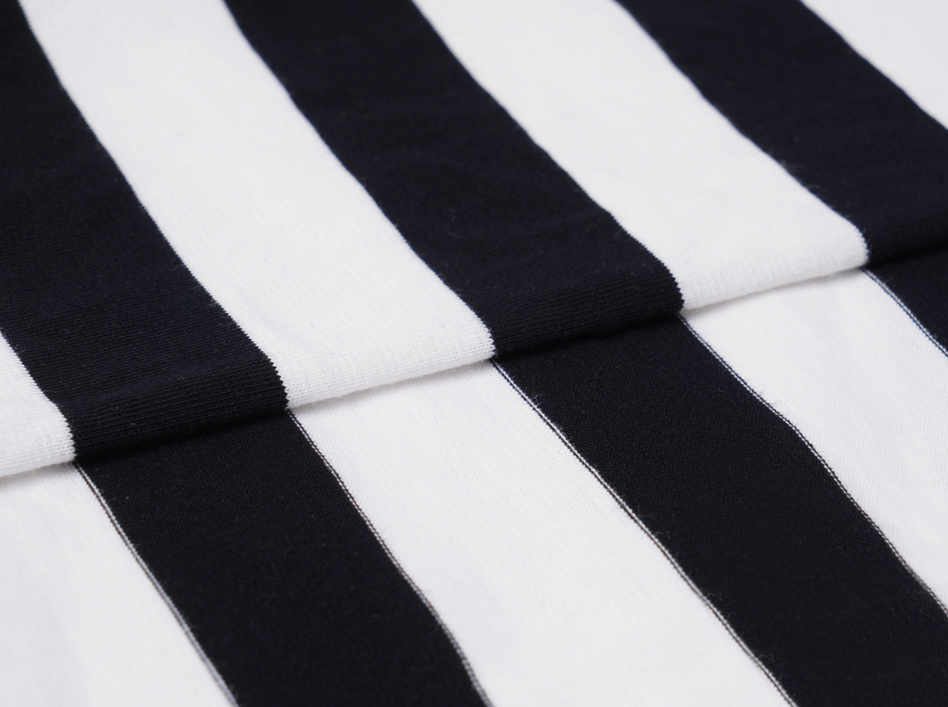 Natural Moisture Wicking Healthy And Simple Striped Knit Fabric For T-Shirt