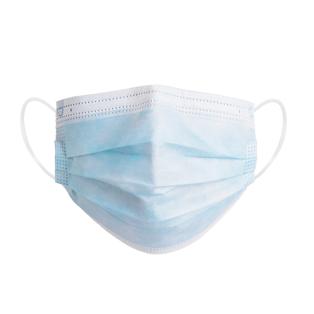 CE 3 Ply Non Woven Face Mask , BFE99 Elastic Ear Loop Mask
