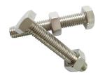 Grey Metric / Imperial Hex Nut Bolt Stainless Steel Polishing DIN 934 / 933