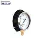 Black Steel Type Wall Mounted Pressure Gauge 100mm Dial 1 year Warranty