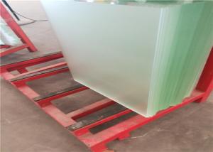 Quality High Transmittance Low Iron Tempered Glass 3.2mm / 4mm Thickness Waterproof wholesale