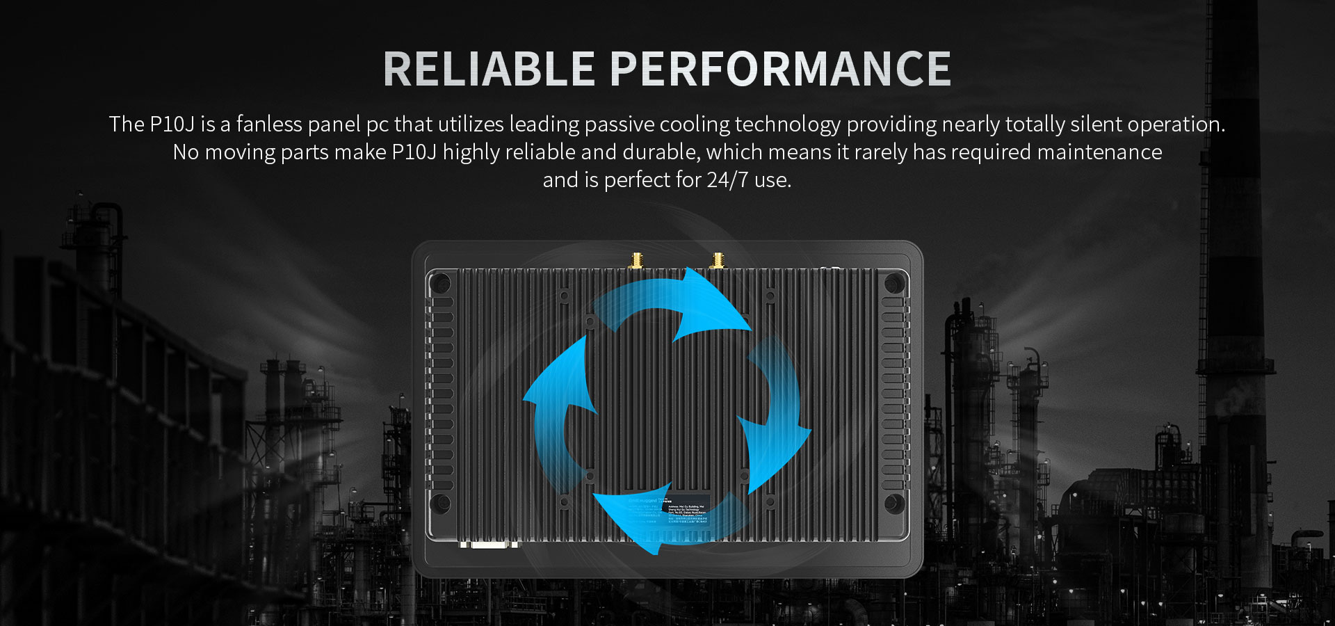 -20 °C to 60 °C ONERugged P10J 10 Inch Touch Screen Panel PC for Extreme Environments