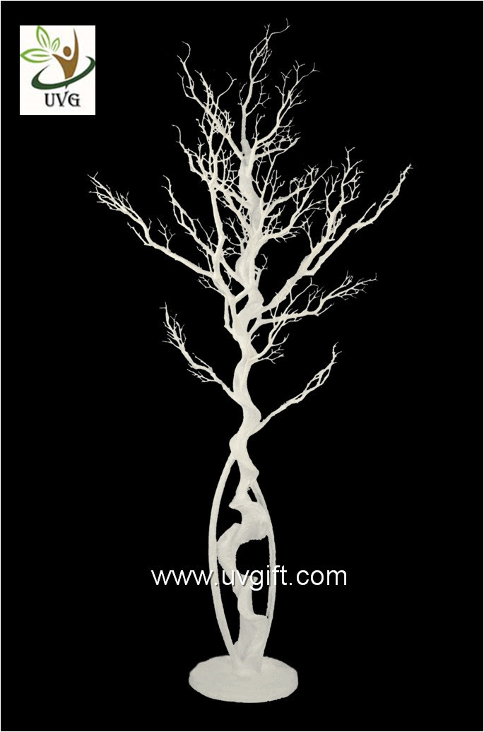 UVG white artificial twig tree with PE plastic branches for wedding decoration ideas DTR28