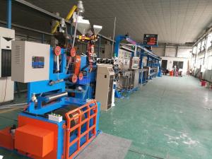 Quality Fast Electric Wire Making Machine / Sky Blue Cable Extrusion Machine wholesale