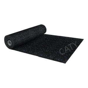 Quality Nontoxic Commercial Fitness Center Flooring black Anti Skid for Weight Room wholesale