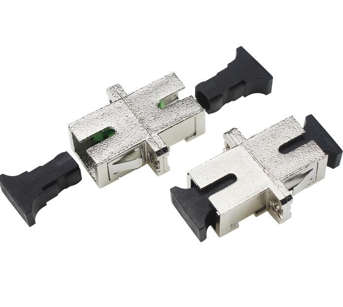 SC Connector Fiber Optic Adapters Metal Material For CATV