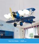 Children's room airplane pendent lamp lights cartoon Bedroom Boys Hanging Lamp