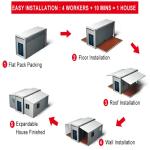 Steel Fabricated Home Building 20ft 40ft Prefabricated Expandable Shipping