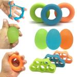 Custom Silicone Hand Grip Strengthener Workout Kit 9 Pack Silicone Hand Gripper