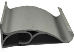 OEM Machined Aluminium Profiles Grey Anodized Custom Machined Parts