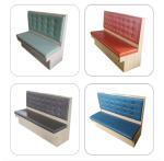 120*60*1050 Mm Custom Made Furniture single booth seating leather wood card seat
