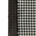 Houndstooth Polyester Yarn Dyed Check Plaid Fabric 100% Polyester for School
