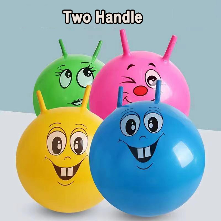 Kids' Bouncy Jumping Ball with Rubber Handle 18''-24'' Diameter and Customized Design