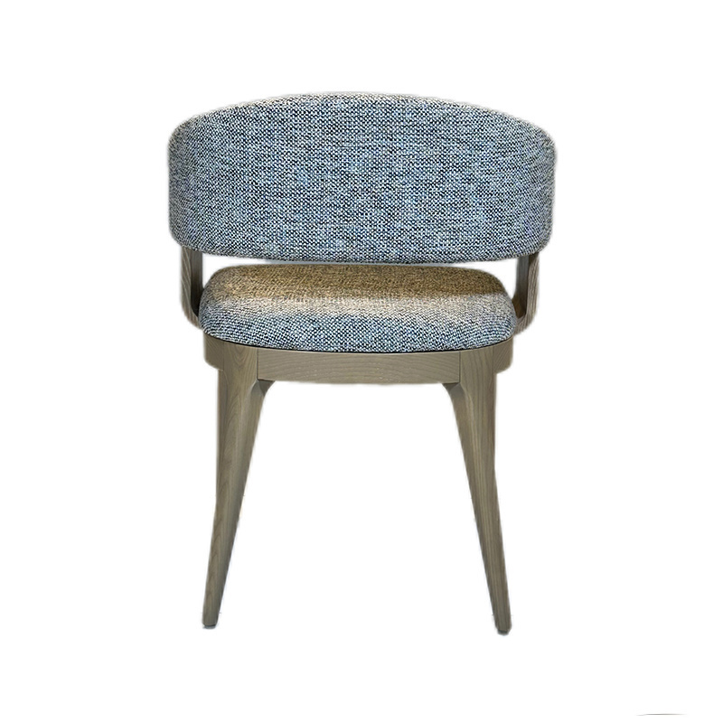 Hotel Furniture Wholesale Simple Durable Solid Wood Fabric Chair Restaurant Dining Room