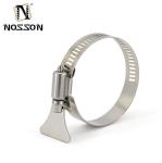 Instock Stainless Steel Butterfly Handle Hose Clamp for Pipe Clamps Type and