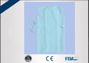 Quality PP / PE Coated Disposable Surgical Gown Lightweight For Droplets Prevention wholesale