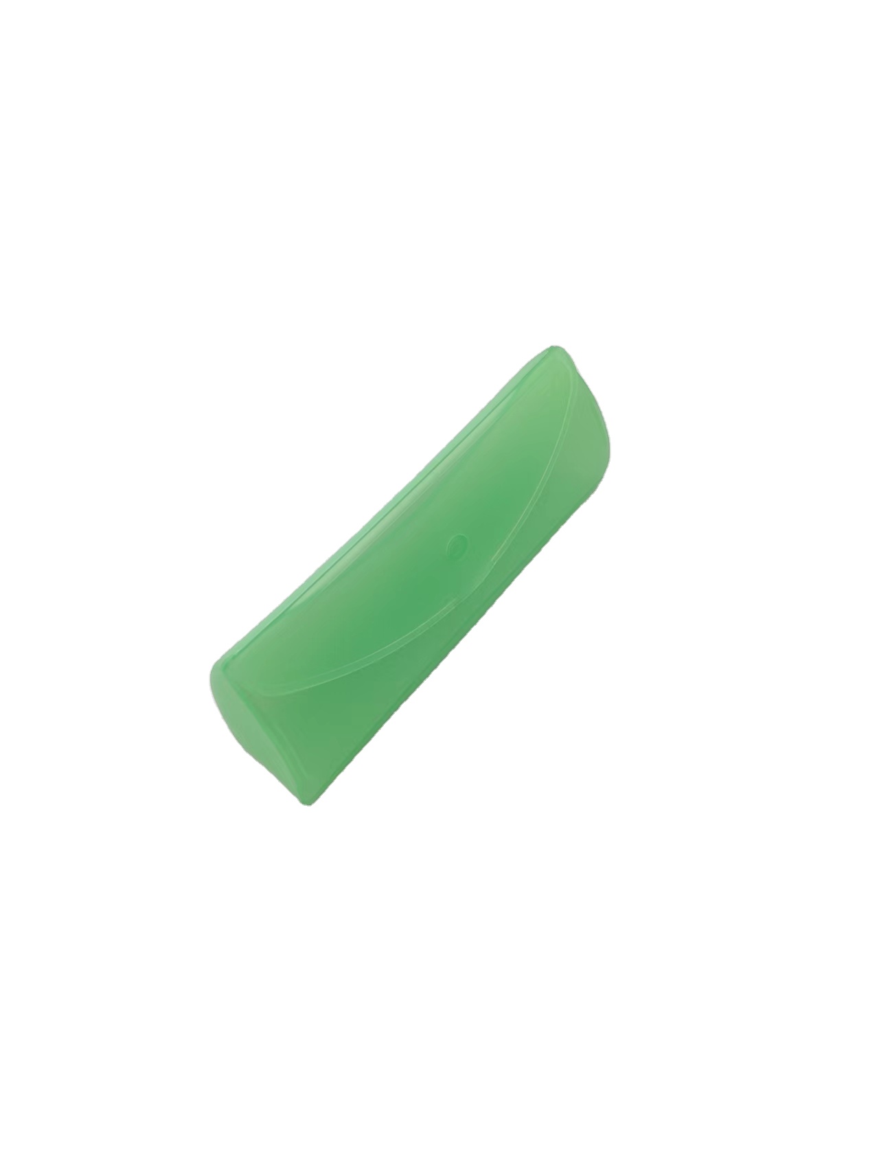 Customizable Green Plastic Eyeglass Case Scratch Resistant Irregular