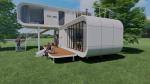 Galvanized Light Steel Frames Apple Cabin House Aluminum Versatile