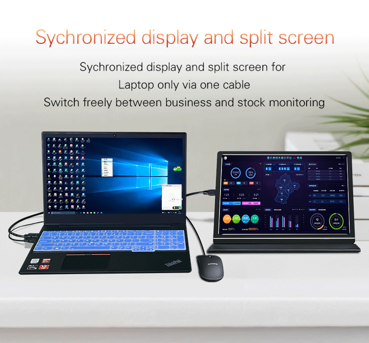 350cd/M2 Multi Language 1920x1200 IPS Portable Gaming Monitor For Macbook