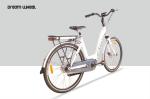 26 Inch Girls Urban E Bikes 250W 48V Aluminum Frame Shimano Derailleur
