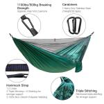 OEM Logo L260cm Portable Camping Hammock for Garden