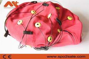 China Neurofeedback EEG Cable Red Integrated 20 Leads EEG Cap For EEG Machine on sale