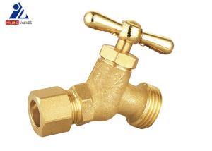 Quality T Handle Wall Mounted Hose Brass Stopcock Valve 1.6Mpa Bib Tap Brass wholesale