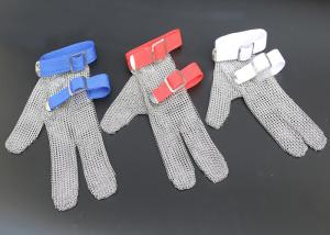Quality Safety Protection Stainless Steel Wire Mesh Cut Resistant Gloves Three Fingers wholesale