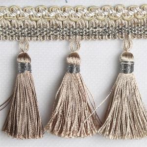 Quality Fashionable latest handmade polyester hanging ball lace trimmings tassels fringes wholesale