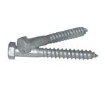 Carbon Steel Hot Dipped Galvanized Lag Screws 3/8 x 4inch Outside
