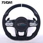Luxury Alcantara Leather Mercedes Benz Steering Wheel Carbon Fiber Part Of Car