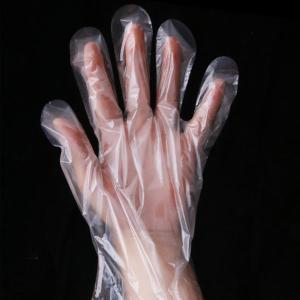Quality Restaurant Disposable HDPE Food Contact Gloves , Plastic Hand Gloves Powder Free wholesale