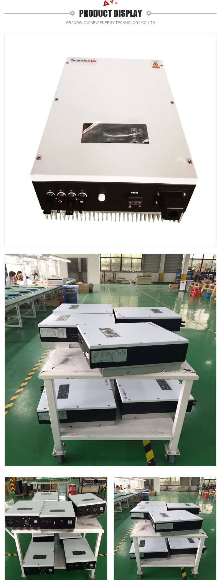 MPPT On Grid Tie Inverter Single Output 5400W For Home Solar Power System
