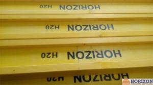 Quality Waterproof Treated H20 Timber Beam , Yellow Timber H Beam For Slab Formwork wholesale
