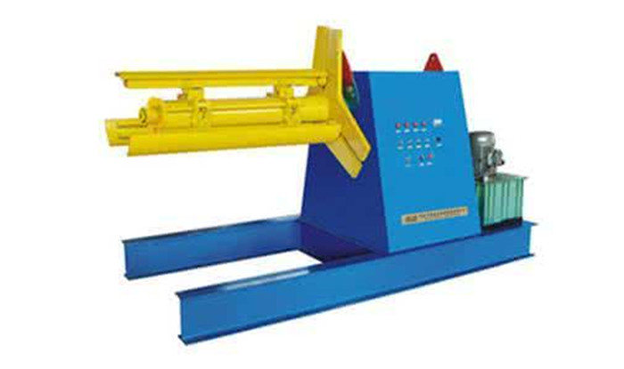 380V 60HZ Roll Forming Production Line Automatic Decoiler With Hydraulic System