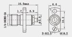 K2.92 Type Female RF Coaxial Cable Connector For 1# Semi-rigid/flexible