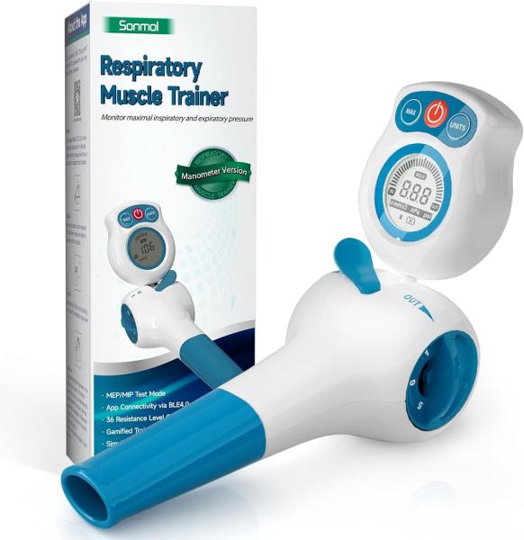 Sport Athletes Lung Capacity Breathing Muscle Trainer Device With App Connectivi