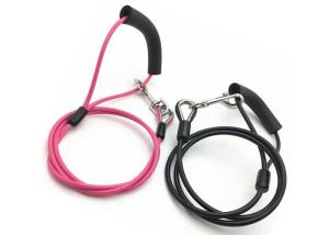 Quality 1.8 - 2.0mm Spring Hook Pet Tie Out Cable , Stainless Steel Dog Training Leash wholesale